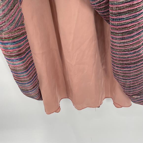 BHLDN x Catherine Deane Nya Metallic  V Neck Long Gown Foraml Dress // 2 - Picture 8 of 16